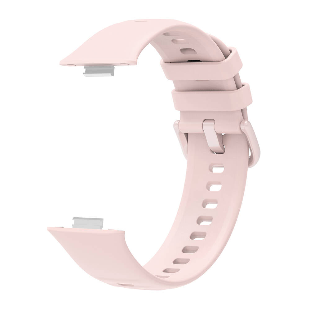 Huawei Watch Fit 3 Band Serisi Klasik Kordon Silikon Strap Kayış Koyu Kırmızı