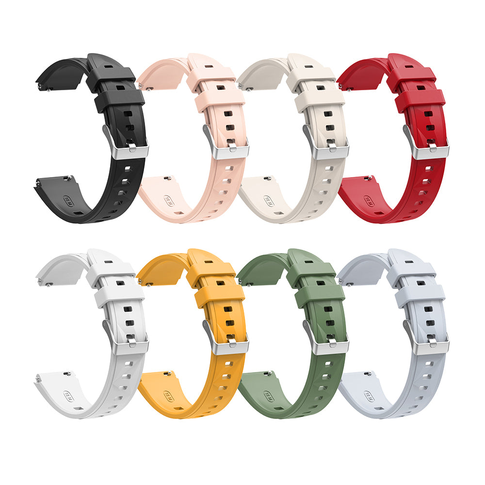 Huawei Watch GT5 Pro 42mm Zore KRD-129 Silikon Kordon Strap Kayış Pembe