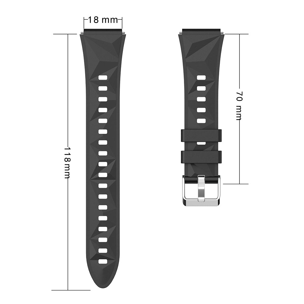 Huawei Watch GT5 Pro 42mm Zore KRD-129 Silikon Kordon Strap Kayış Beyaz