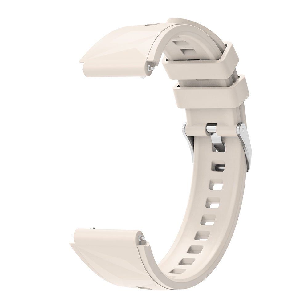 Huawei Watch GT5 Pro 42mm Zore KRD-129 Silikon Kordon Strap Kayış Beyaz