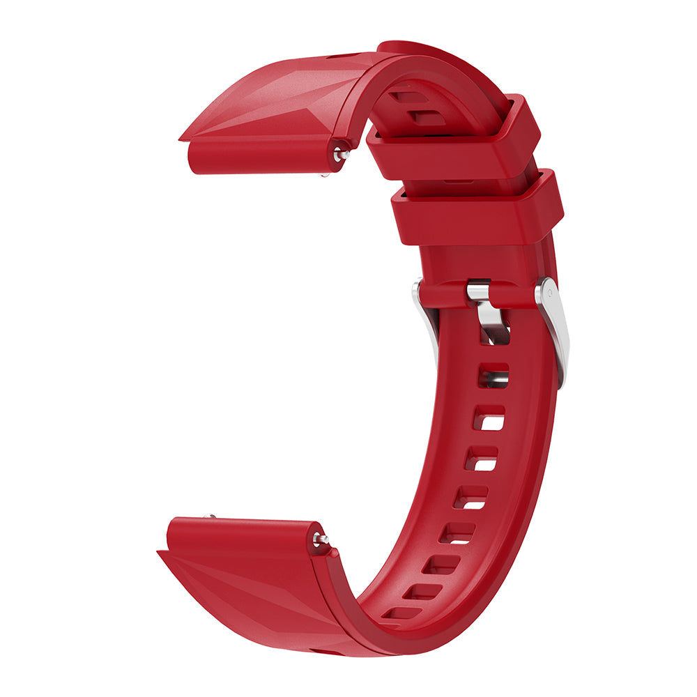 Huawei Watch GT5 Pro 42mm Zore KRD-129 Silikon Kordon Strap Kayış Pembe