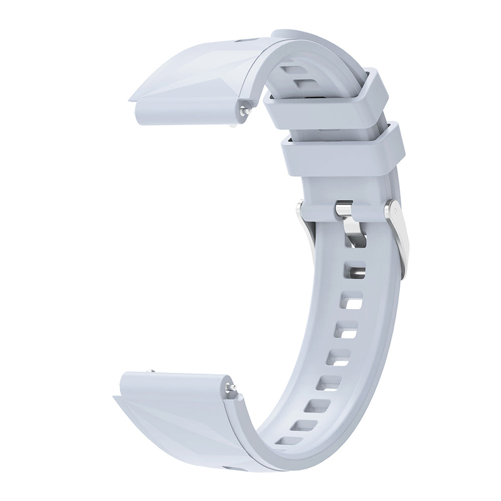 Huawei Watch GT5 Pro 42mm Zore KRD-129 Silikon Kordon Strap Kayış Buz Mavisi