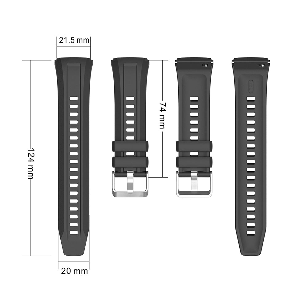 Huawei Watch GT5 Pro 46mm Zore KRD-130 Silikon Kordon Strap Kayış Beyaz