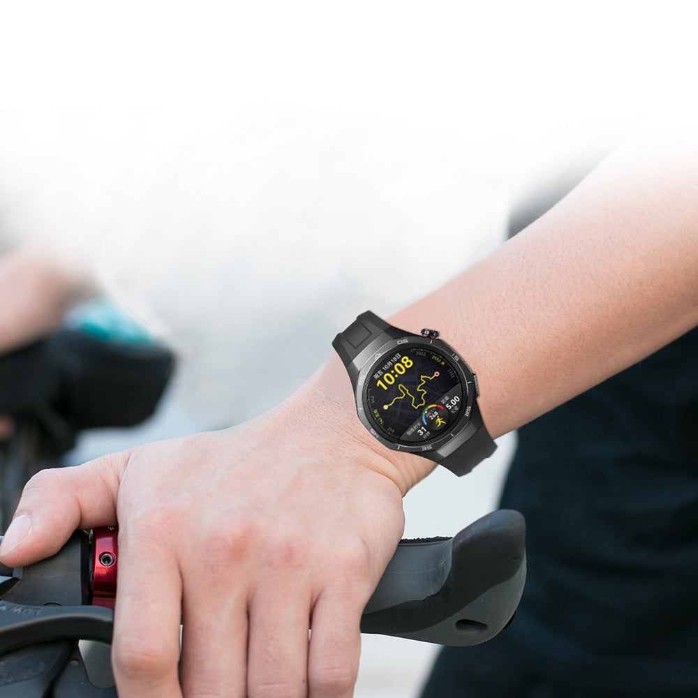 Huawei Watch GT5 Pro 46mm Zore KRD-130 Silikon Kordon Strap Kayış Buz Mavisi