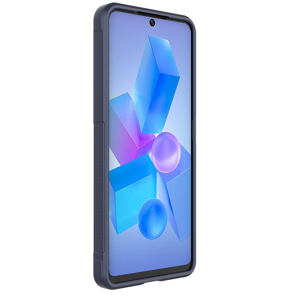 İnfinix Hot 40 Pro Kılıf Esnek TPU Oyuklu Arka Yüzey Tasarımlı Zore Etnik Silikon Kapak Siyah