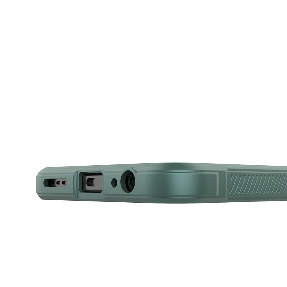 İnfinix Hot 50 4G Kılıf Esnek TPU Oyuklu Arka Yüzey Tasarımlı Zore Etnik Silikon Kapak Koyu Yeşil