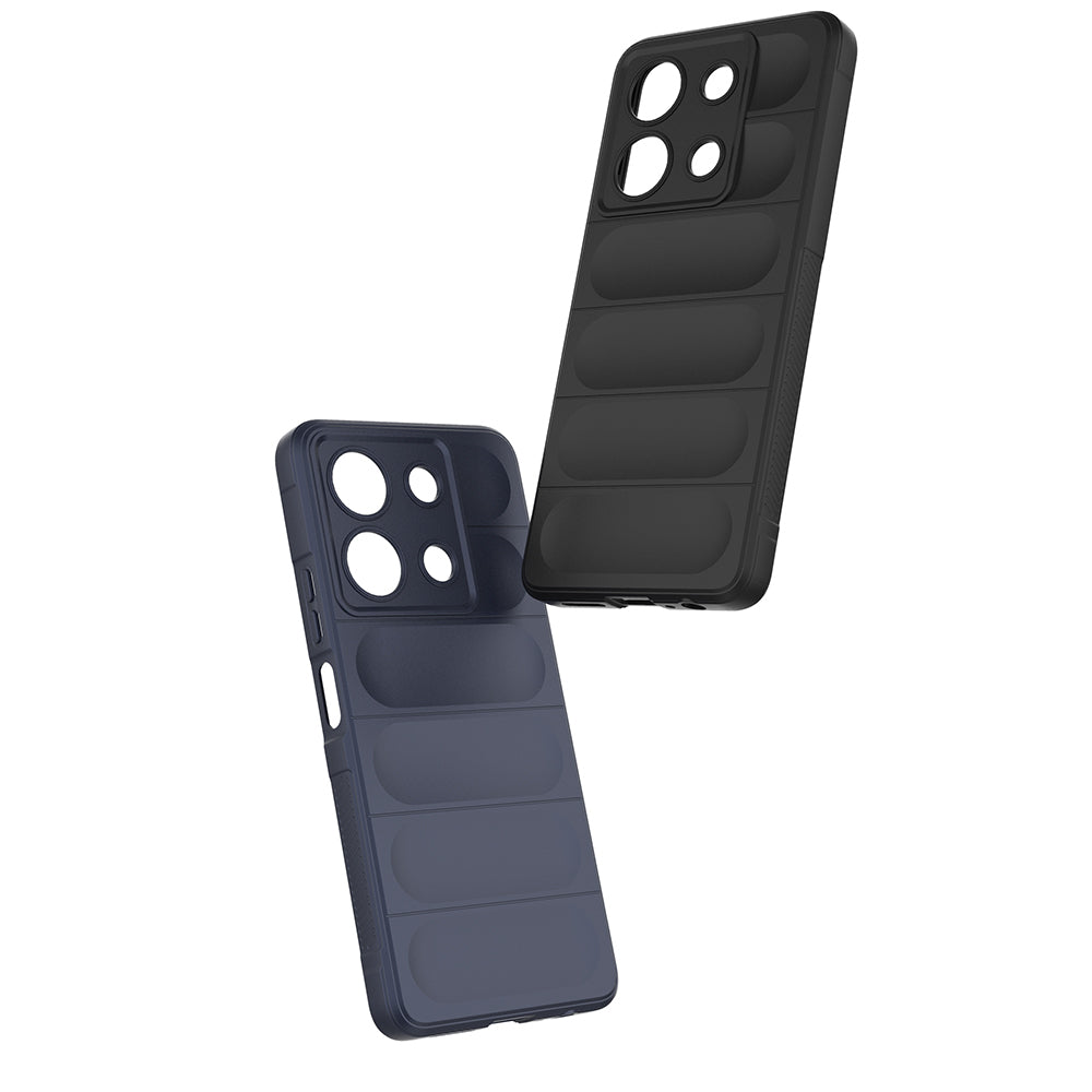 İnfinix Note 30 4G Kılıf Esnek TPU Oyuklu Arka Yüzey Tasarımlı Zore Etnik Silikon Kapak Siyah