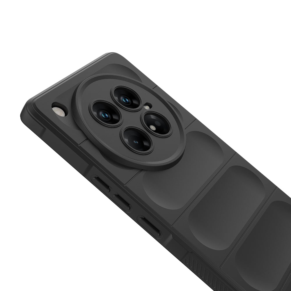 İnfinix Zero 40 5G Kılıf Esnek TPU Oyuklu Arka Yüzey Tasarımlı Zore Etnik Silikon Kapak Siyah