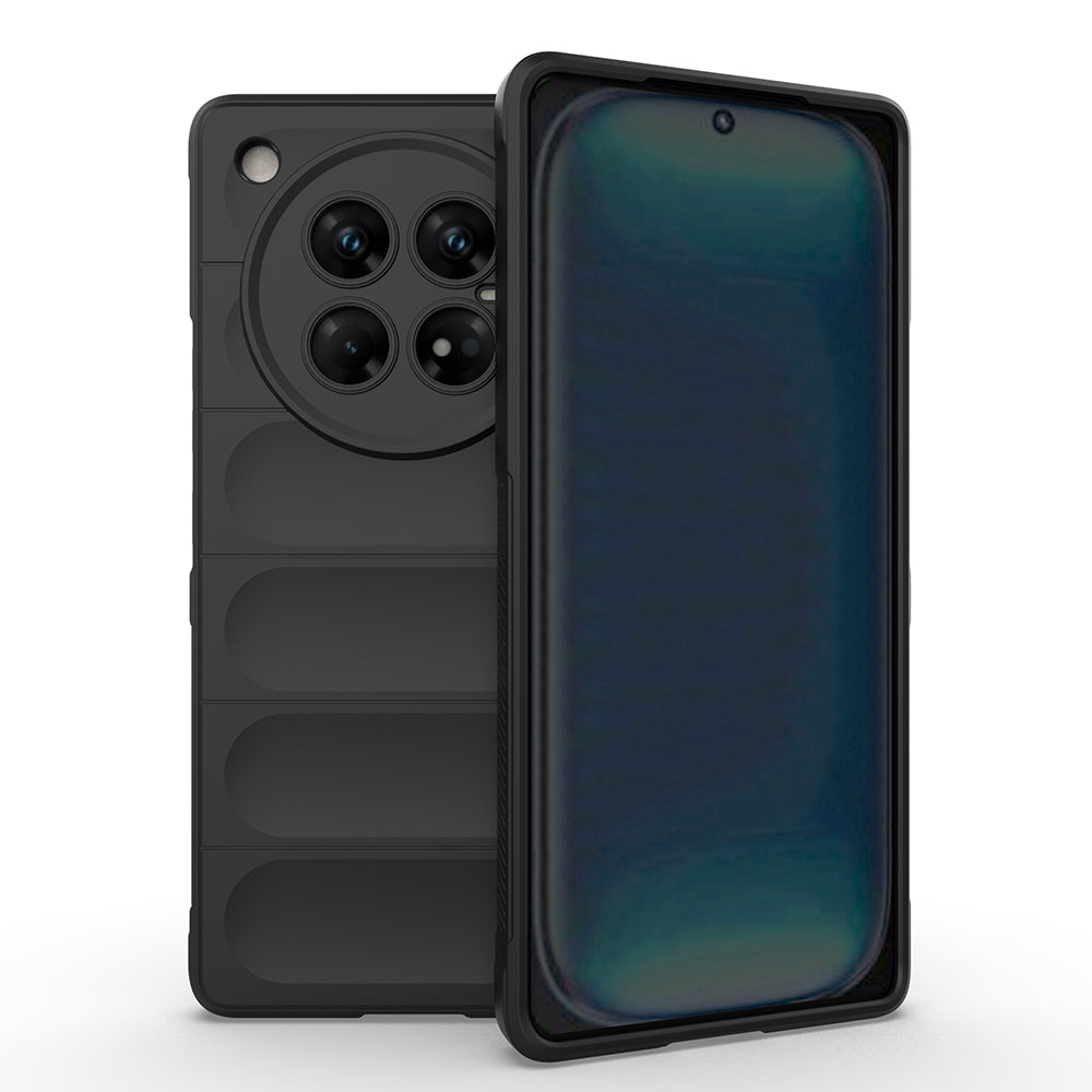 İnfinix Zero 40 5G Kılıf Esnek TPU Oyuklu Arka Yüzey Tasarımlı Zore Etnik Silikon Kapak Siyah