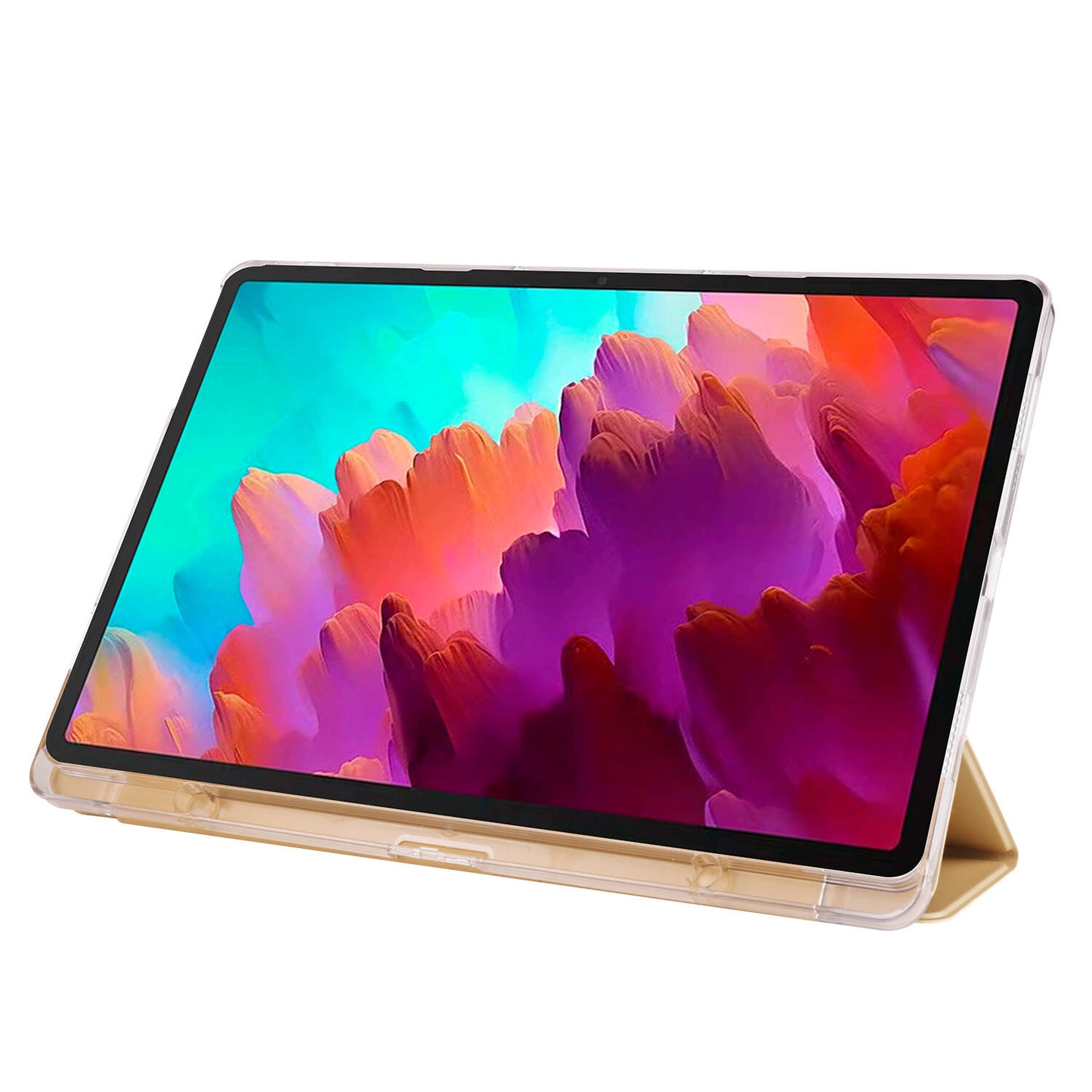 Lenovo Tab P12 Zore Smart Cover Standlı 1-1 Kılıf Kırmızı