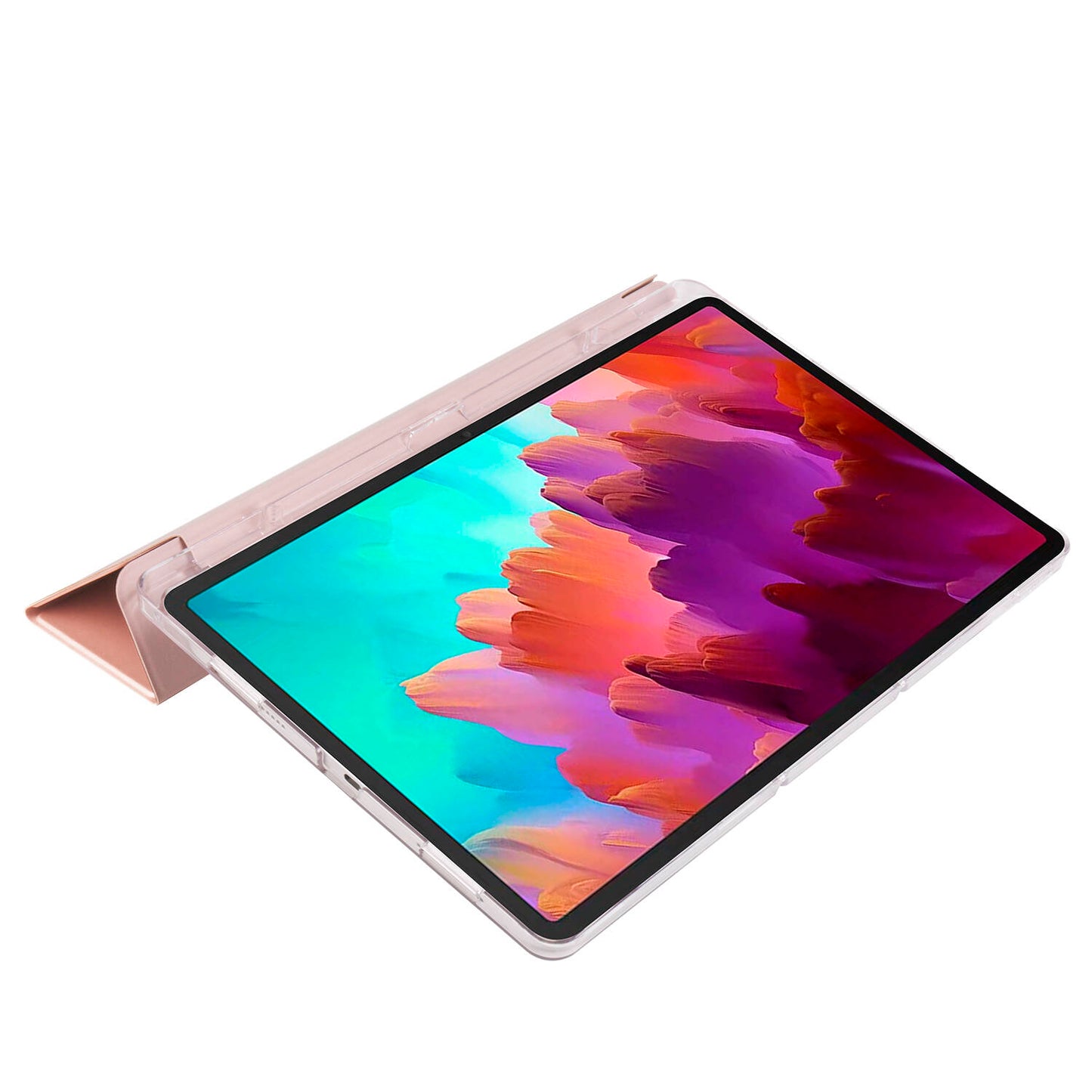 Lenovo Tab P12 Zore Smart Cover Standlı 1-1 Kılıf Kırmızı