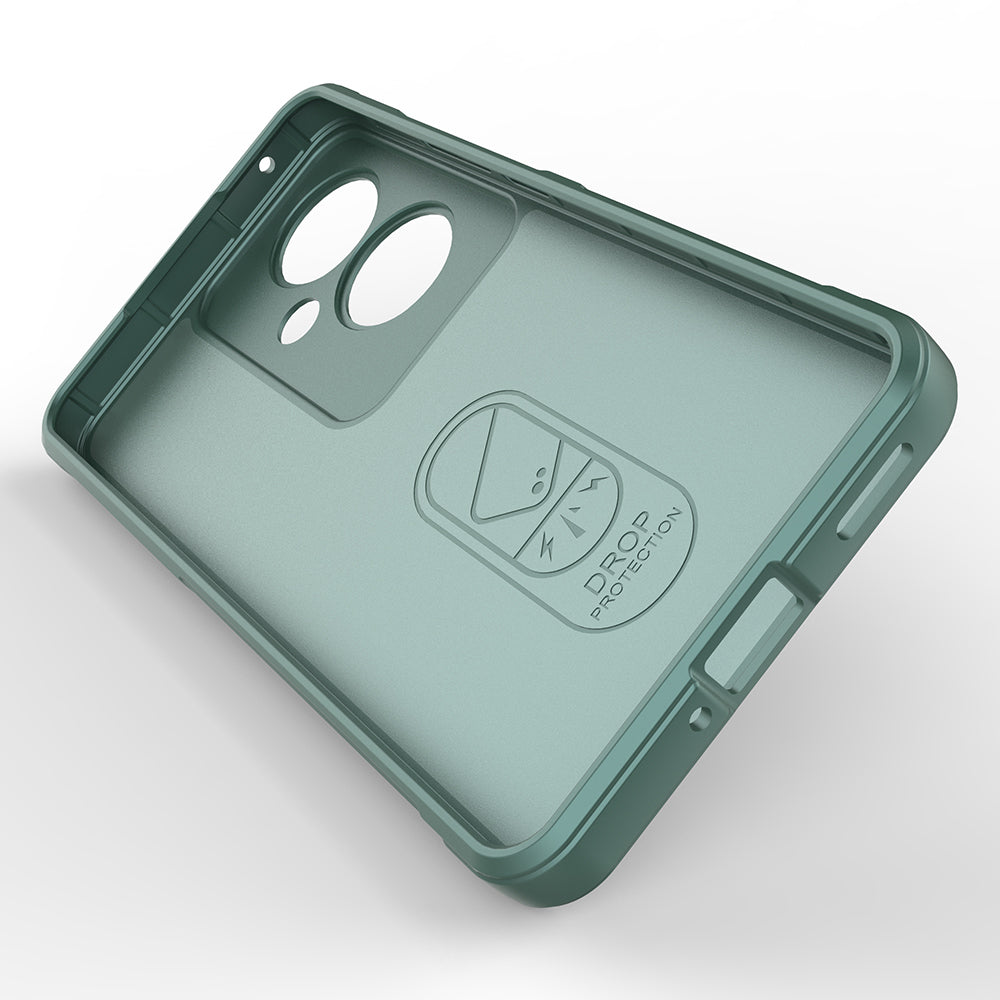 Oppo Reno 11F 5G Kılıf Esnek TPU Oyuklu Arka Yüzey Tasarımlı Zore Etnik Silikon Kapak Siyah