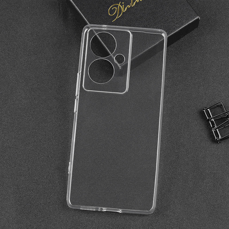 Realme Note 60 Kılıf Zore Süper Silikon Kapak Şeffaf