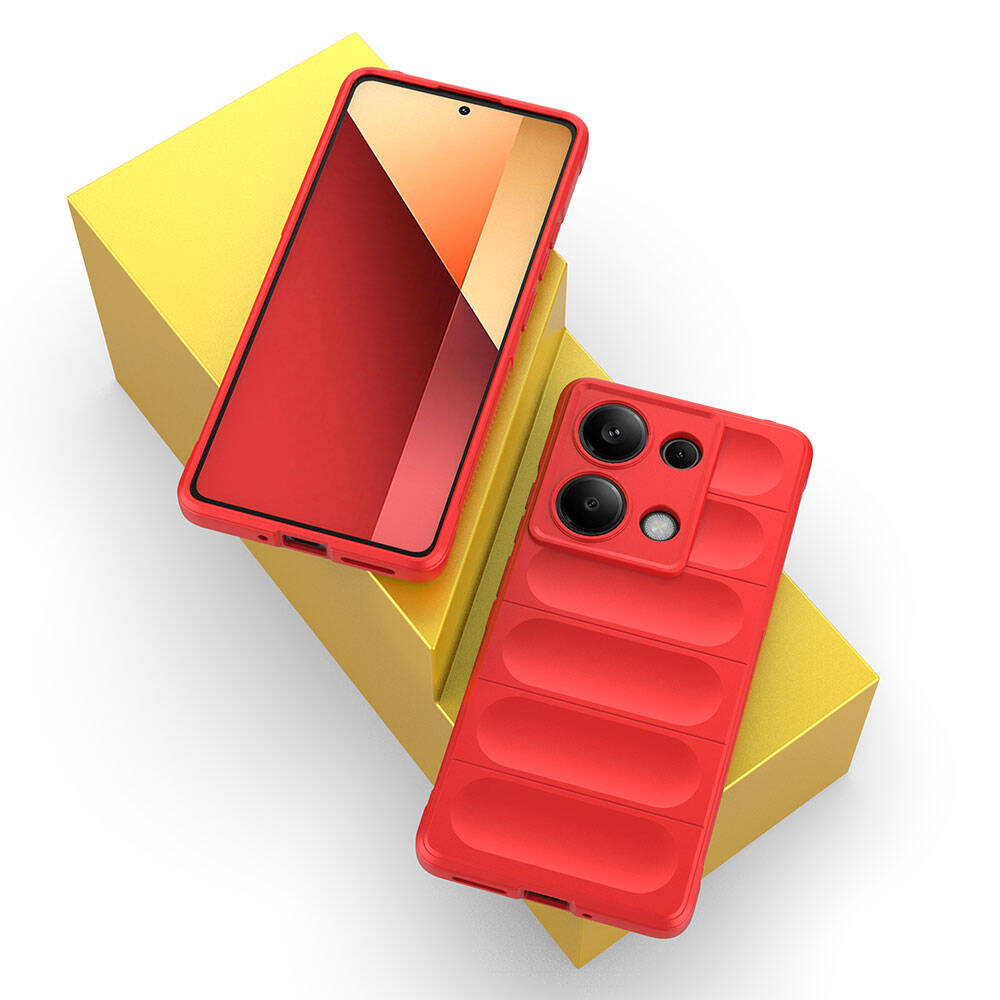 Redmi Note 13 Pro 4G Kılıf Esnek TPU Oyuklu Arka Yüzey Tasarımlı Zore Etnik Silikon Kapak Siyah