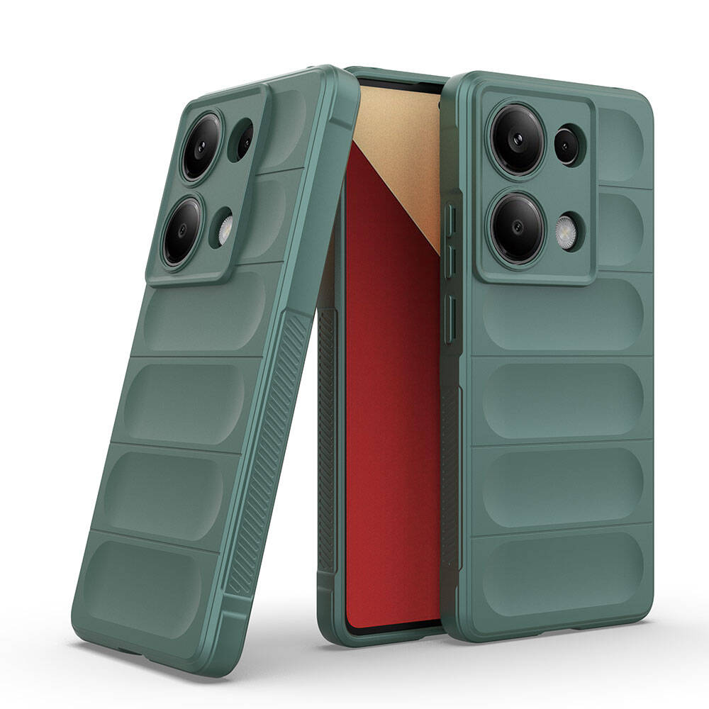 Redmi Note 13 Pro 4G Kılıf Esnek TPU Oyuklu Arka Yüzey Tasarımlı Zore Etnik Silikon Kapak Lacivert