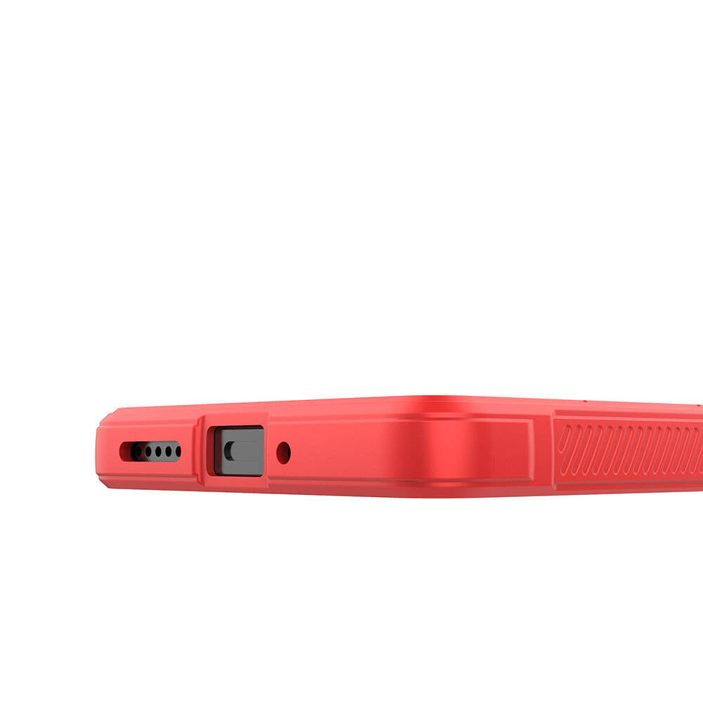 Redmi Note 13 Pro 4G Kılıf Esnek TPU Oyuklu Arka Yüzey Tasarımlı Zore Etnik Silikon Kapak Kırmızı