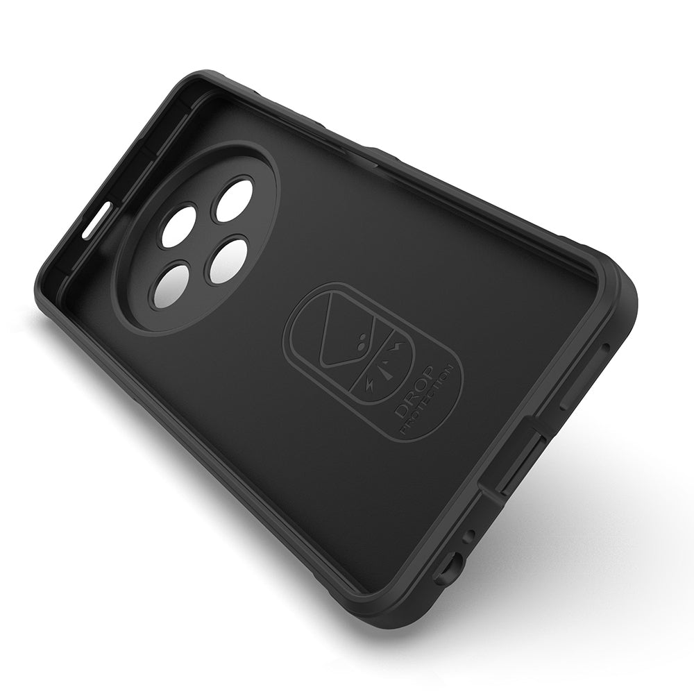 Tecno Spark 30 4G Kılıf Esnek TPU Oyuklu Arka Yüzey Tasarımlı Zore Etnik Silikon Kapak Koyu Yeşil