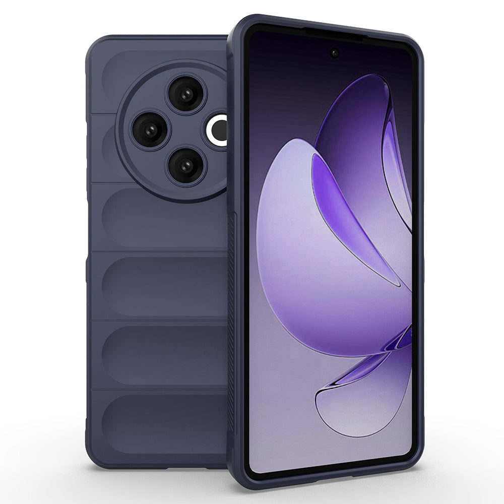 Tecno Spark 30 4G Kılıf Esnek TPU Oyuklu Arka Yüzey Tasarımlı Zore Etnik Silikon Kapak Koyu Yeşil