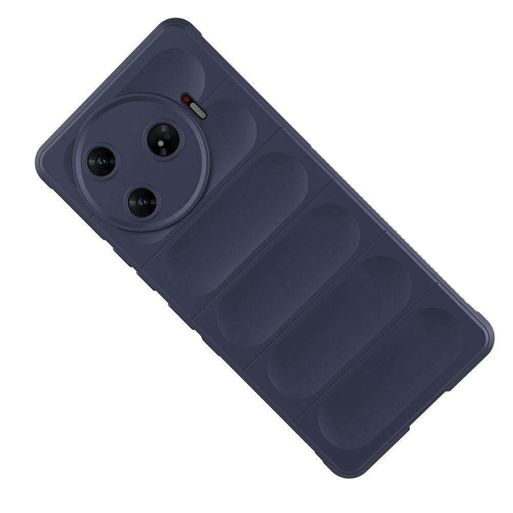 Tecno Spark 30 Pro Kılıf Esnek TPU Oyuklu Arka Yüzey Tasarımlı Zore Etnik Silikon Kapak Siyah