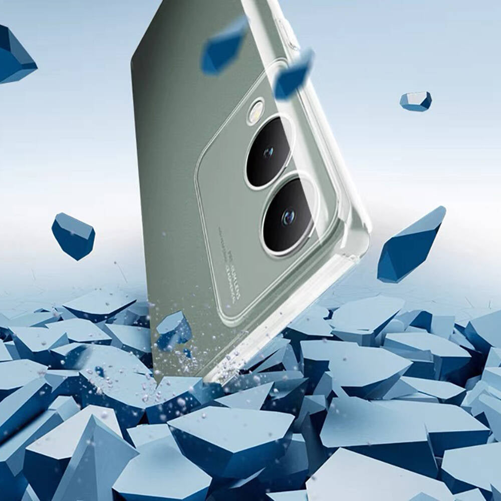 Vivo Y17S Kılıf Zore Süper Silikon Kapak Renksiz