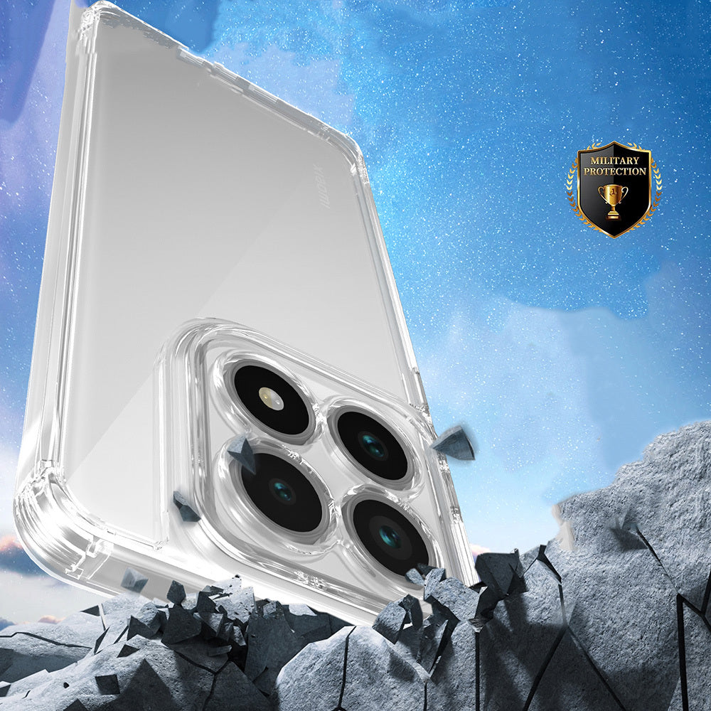 Xiaomi 14T Kılıf Airbagli Takılabilir Askı Aparatlı Zore Snap Silikon Kapak Şeffaf