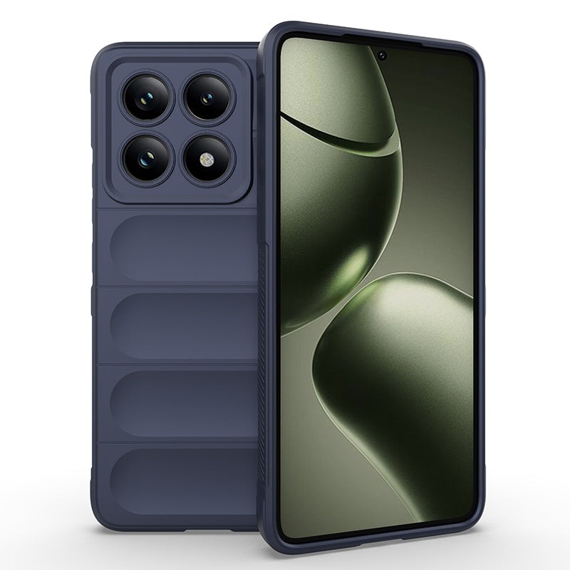 Xiaomi 14T Kılıf Esnek TPU Oyuklu Arka Yüzey Tasarımlı Zore Etnik Silikon Kapak Siyah