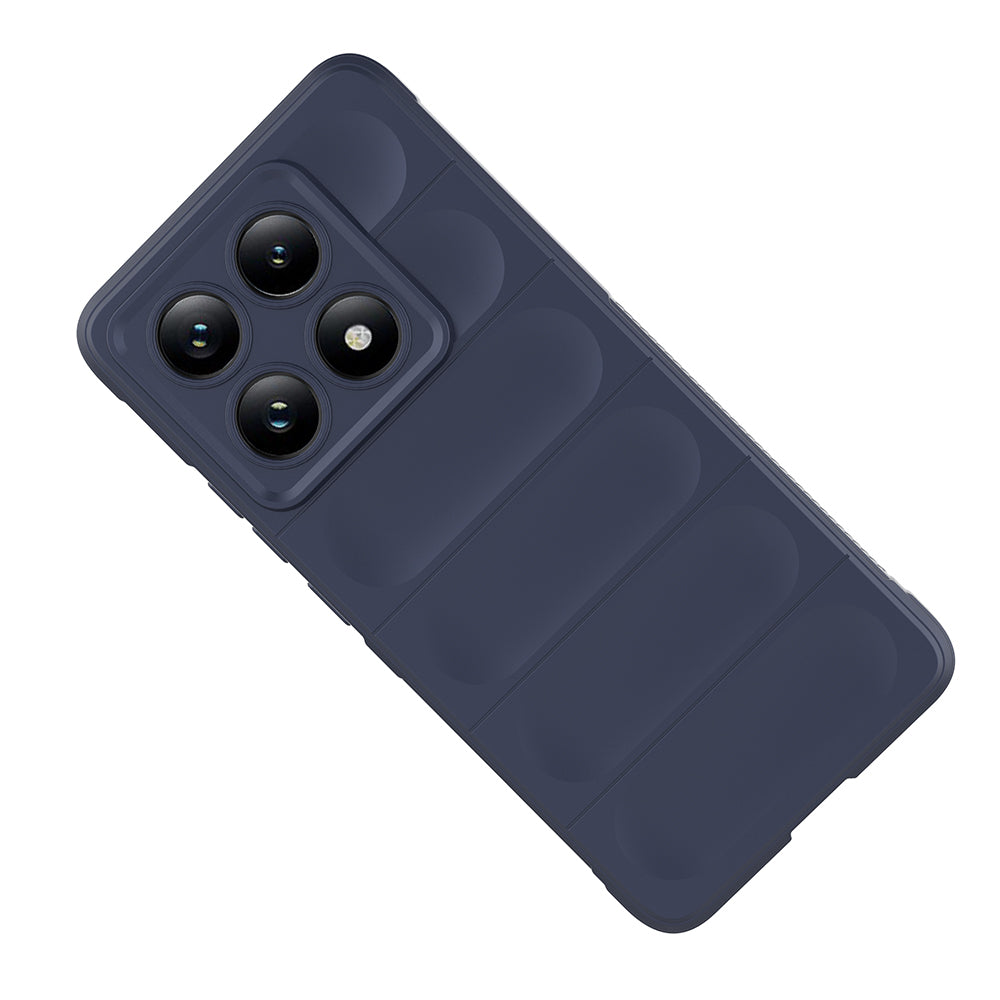 Xiaomi 14T Pro Kılıf Esnek TPU Oyuklu Arka Yüzey Tasarımlı Zore Etnik Silikon Kapak Koyu Yeşil