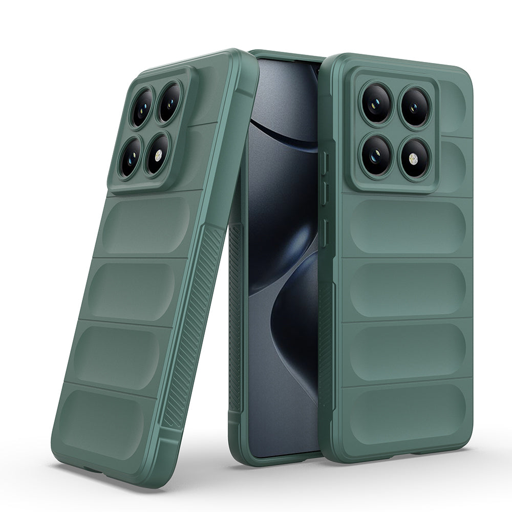 Xiaomi 14T Pro Kılıf Esnek TPU Oyuklu Arka Yüzey Tasarımlı Zore Etnik Silikon Kapak Lacivert