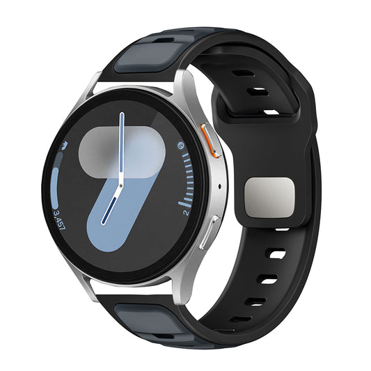 Xiaomi Amazfit Pace Zore KRD-135 22mm Silikon Kordon Strap Kayış Midnight Blue-Siyah