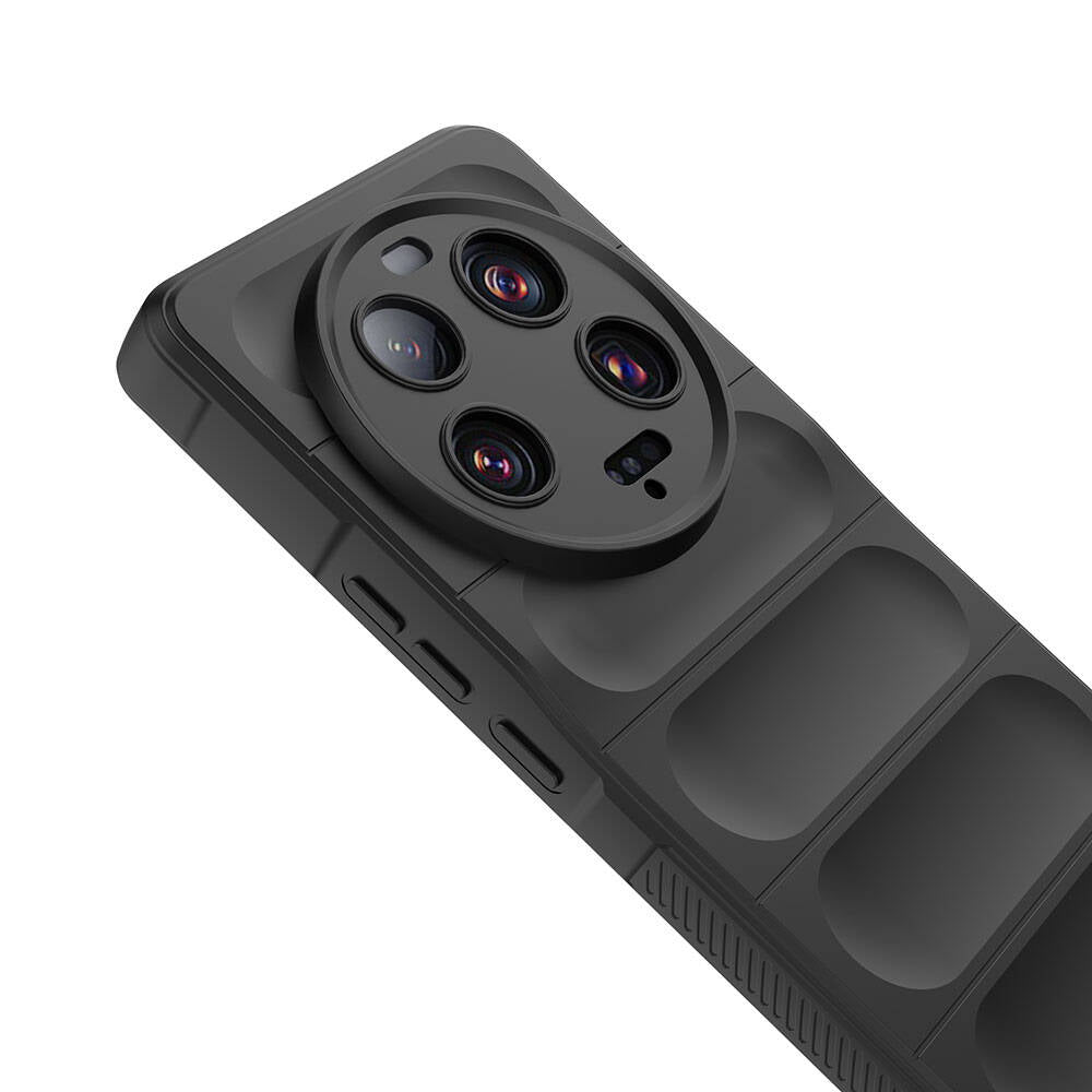 Xiaomi Mi 13 Ultra Kılıf Esnek TPU Oyuklu Arka Yüzey Tasarımlı Zore Etnik Silikon Kapak Kırmızı