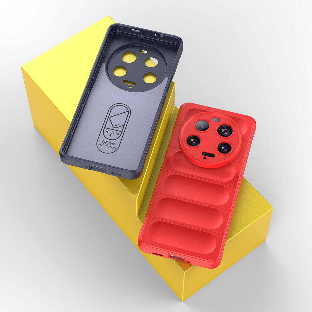 Xiaomi Mi 13 Ultra Kılıf Esnek TPU Oyuklu Arka Yüzey Tasarımlı Zore Etnik Silikon Kapak Lacivert