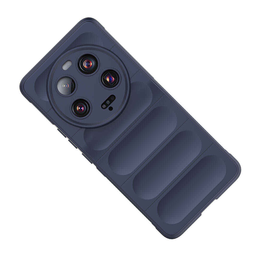 Xiaomi Mi 13 Ultra Kılıf Esnek TPU Oyuklu Arka Yüzey Tasarımlı Zore Etnik Silikon Kapak Kırmızı