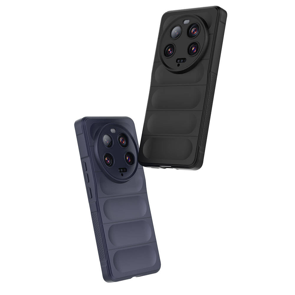 Xiaomi Mi 13 Ultra Kılıf Esnek TPU Oyuklu Arka Yüzey Tasarımlı Zore Etnik Silikon Kapak Siyah