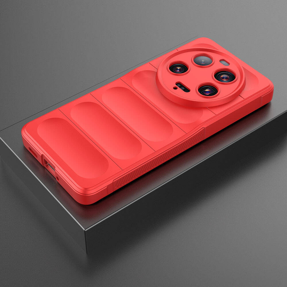 Xiaomi Mi 13 Ultra Kılıf Esnek TPU Oyuklu Arka Yüzey Tasarımlı Zore Etnik Silikon Kapak Siyah