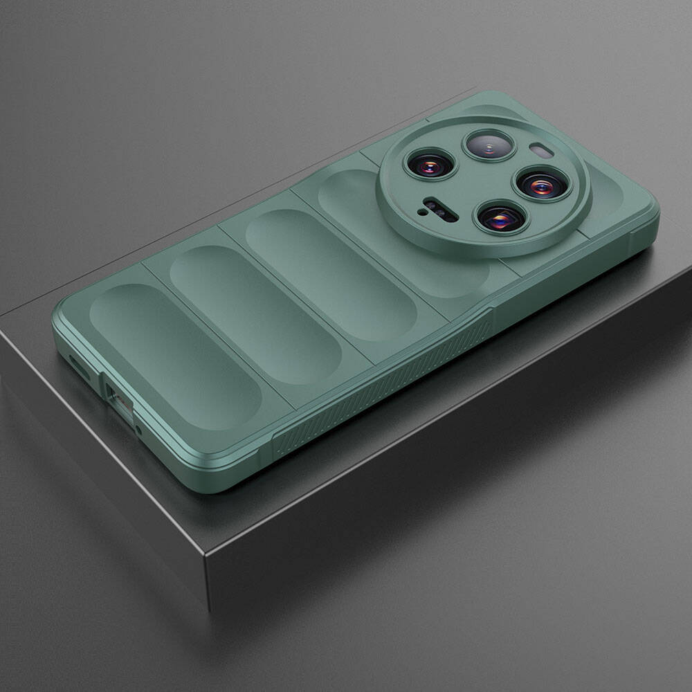 Xiaomi Mi 13 Ultra Kılıf Esnek TPU Oyuklu Arka Yüzey Tasarımlı Zore Etnik Silikon Kapak Lacivert