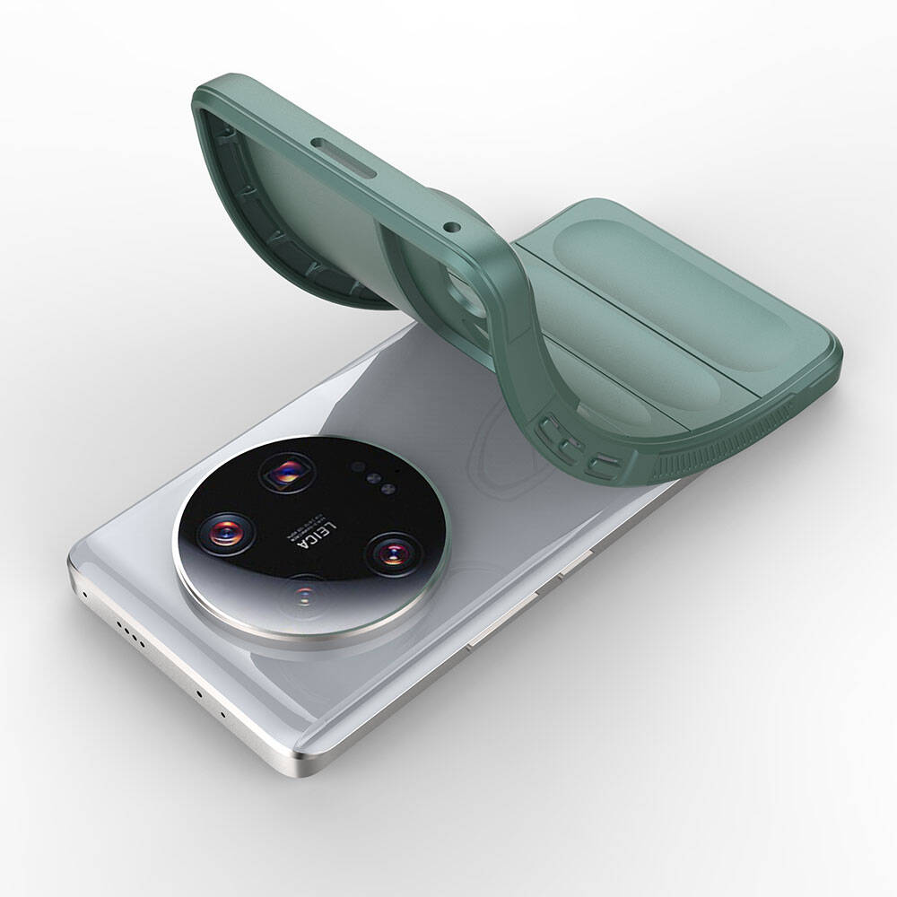 Xiaomi Mi 13 Ultra Kılıf Esnek TPU Oyuklu Arka Yüzey Tasarımlı Zore Etnik Silikon Kapak Lacivert