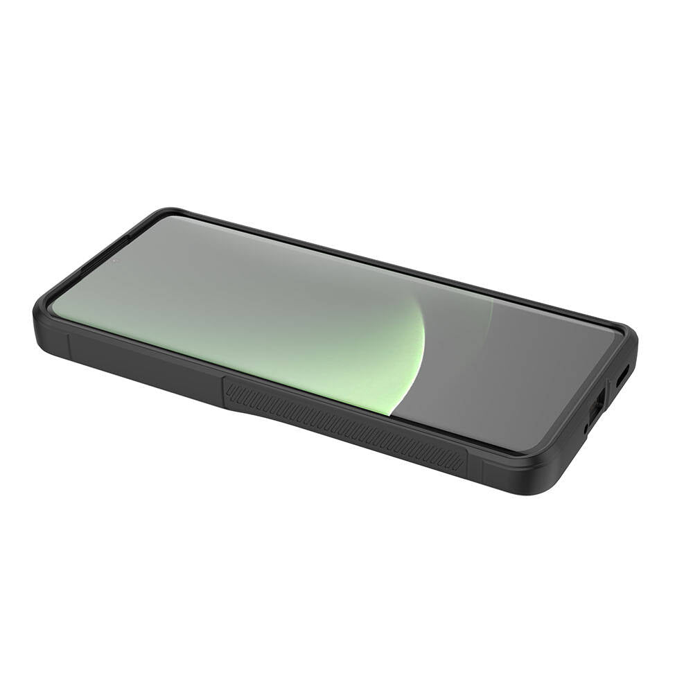 Xiaomi Mi 13 Ultra Kılıf Esnek TPU Oyuklu Arka Yüzey Tasarımlı Zore Etnik Silikon Kapak Koyu Yeşil