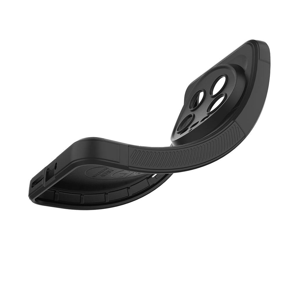 Xiaomi Mi 14 Ultra Kılıf Esnek TPU Oyuklu Arka Yüzey Tasarımlı Zore Etnik Silikon Kapak Siyah