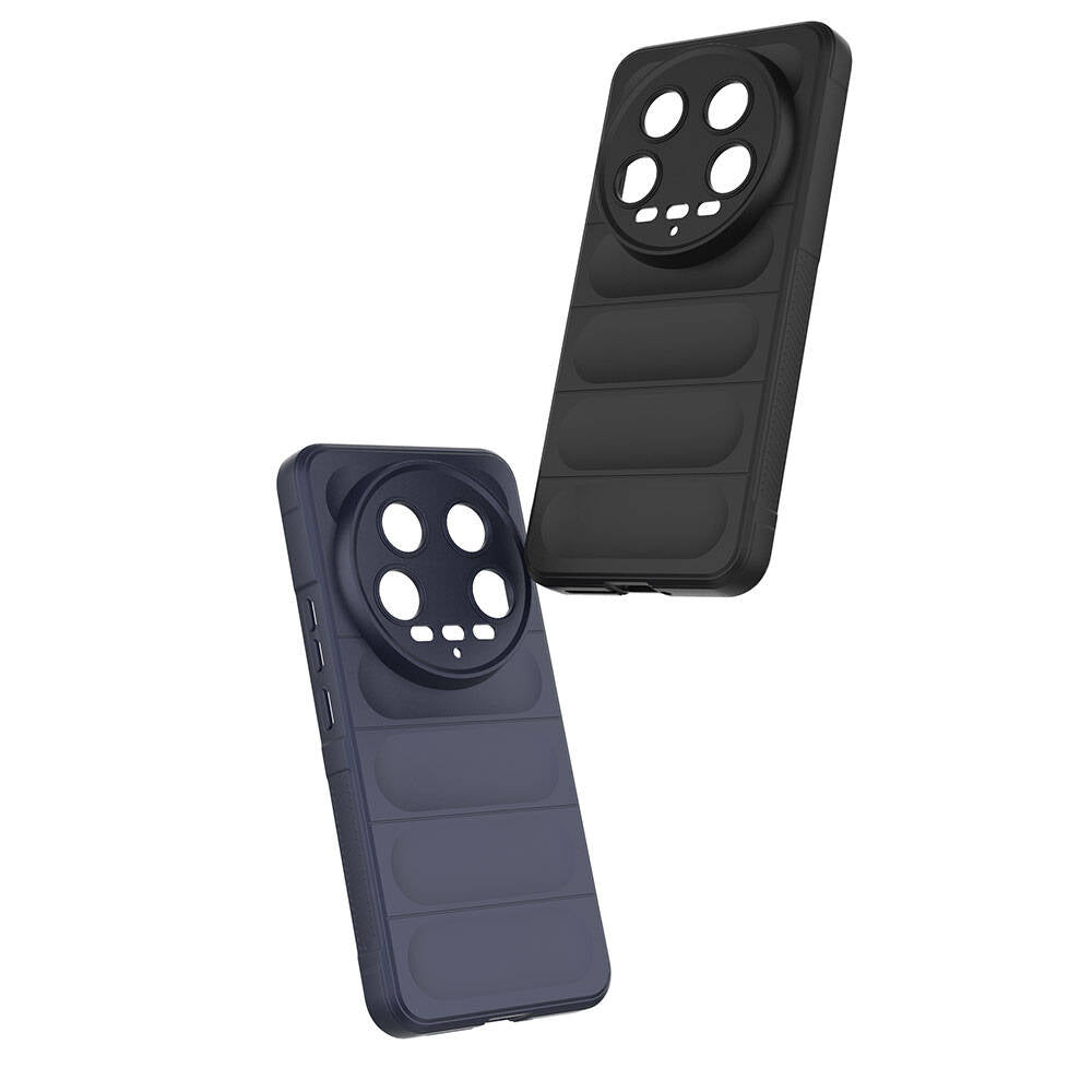 Xiaomi Mi 14 Ultra Kılıf Esnek TPU Oyuklu Arka Yüzey Tasarımlı Zore Etnik Silikon Kapak Kırmızı