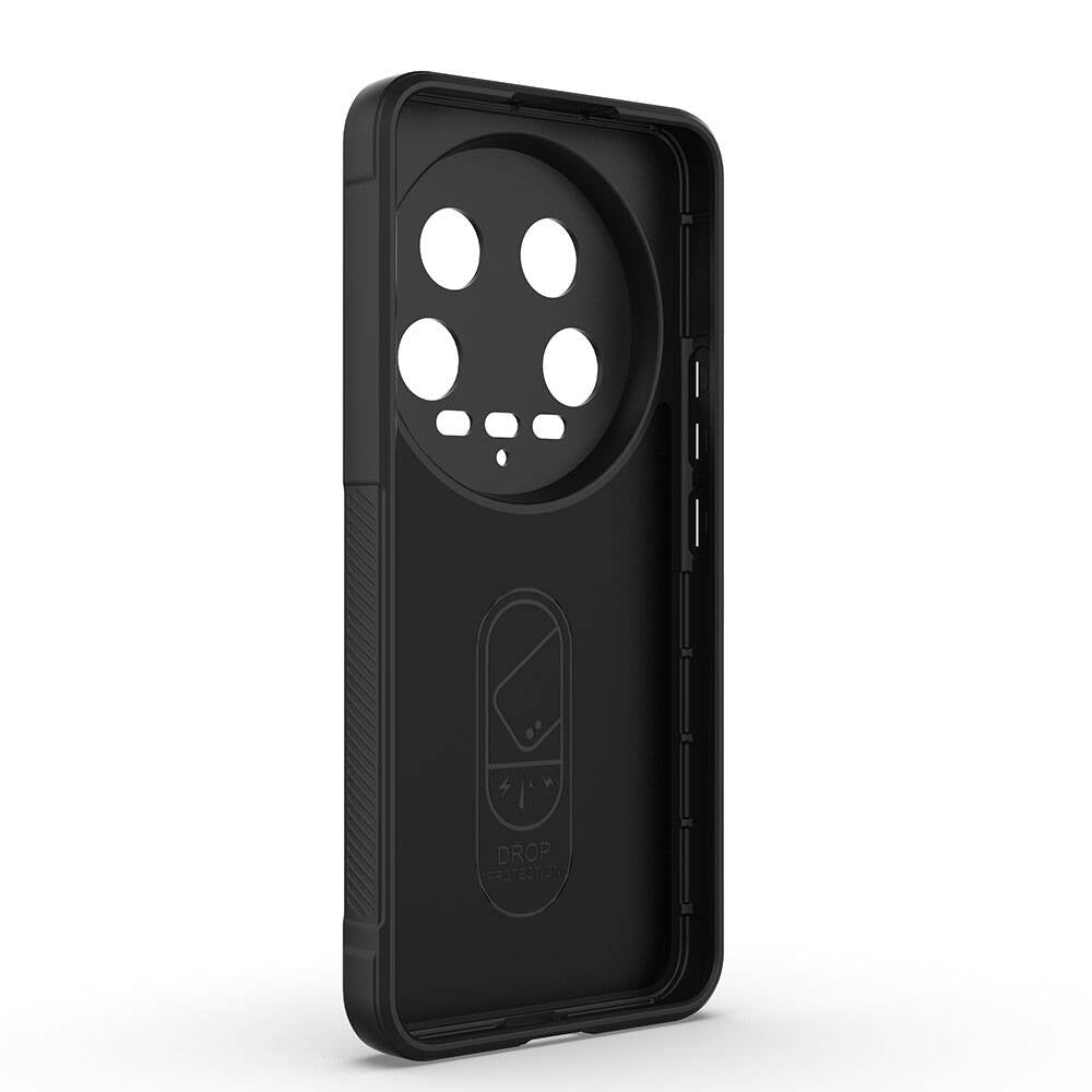 Xiaomi Mi 14 Ultra Kılıf Esnek TPU Oyuklu Arka Yüzey Tasarımlı Zore Etnik Silikon Kapak Lacivert