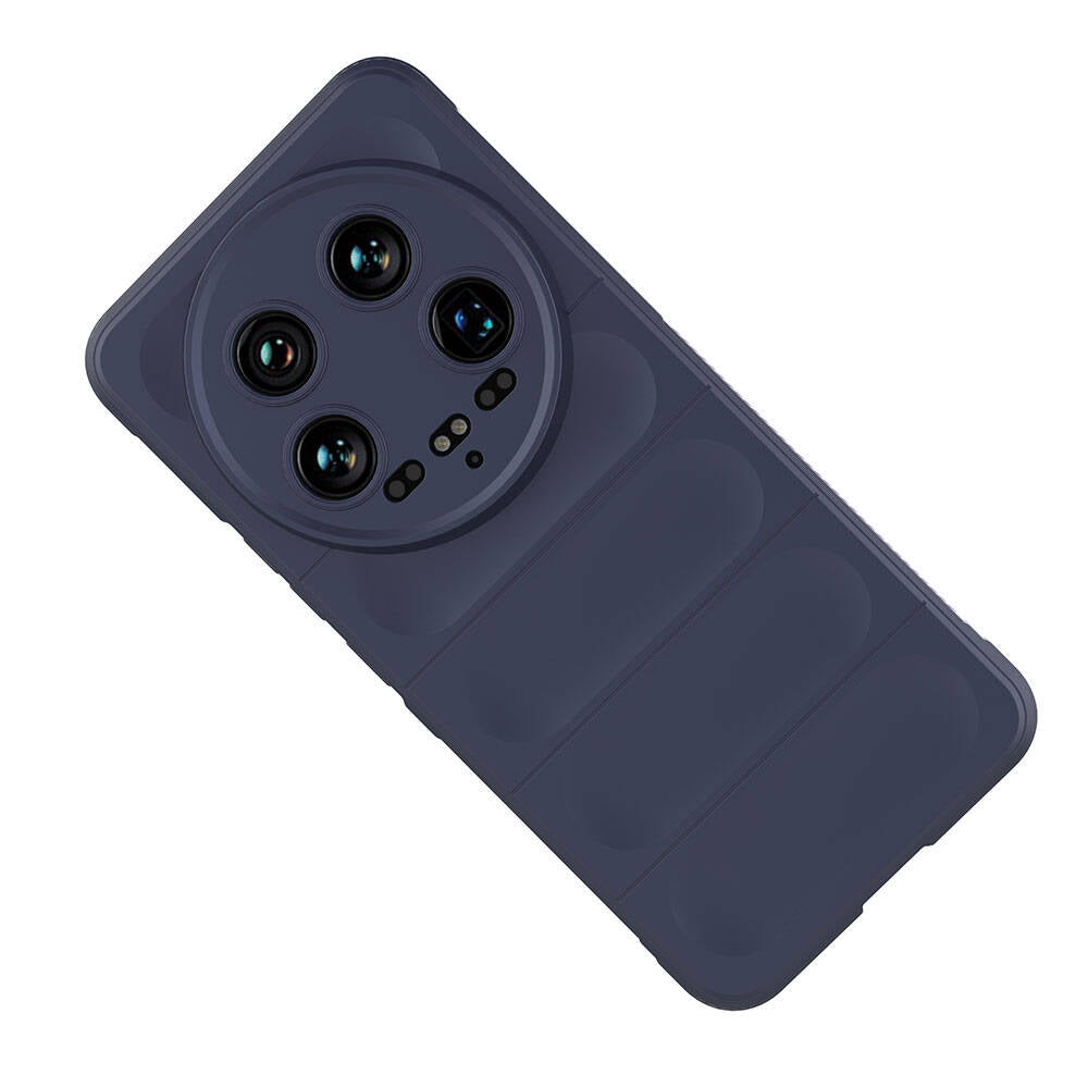 Xiaomi Mi 14 Ultra Kılıf Esnek TPU Oyuklu Arka Yüzey Tasarımlı Zore Etnik Silikon Kapak Kırmızı