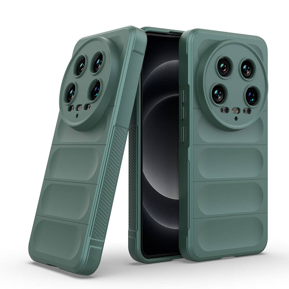 Xiaomi Mi 14 Ultra Kılıf Esnek TPU Oyuklu Arka Yüzey Tasarımlı Zore Etnik Silikon Kapak Lacivert