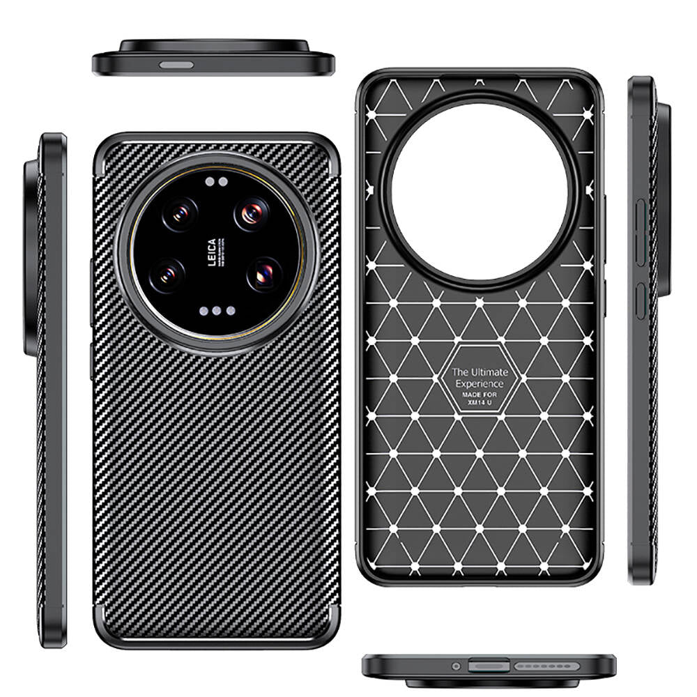 Xiaomi Mi 14 Ultra Kılıf Zore Negro Silikon Kapak Siyah