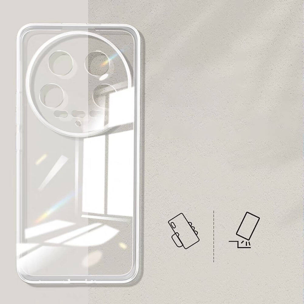 Xiaomi Mi 14 Ultra Kılıf Zore Süper Silikon Kapak Renksiz