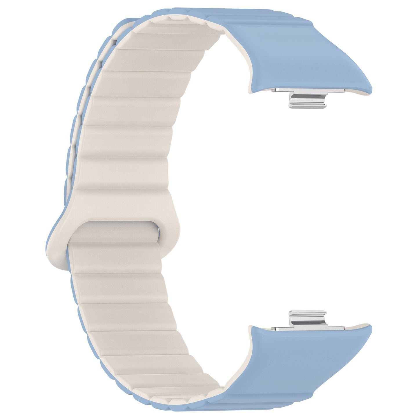 Xiaomi Mi Band 8 Pro Silikon Kordon Zore KRD-105 Strap Kayış Pembe-Turuncu