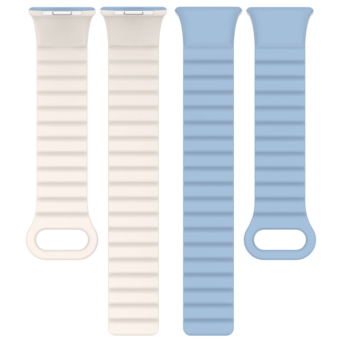 Xiaomi Mi Band 8 Pro Silikon Kordon Zore KRD-105 Strap Kayış Pembe-Turuncu