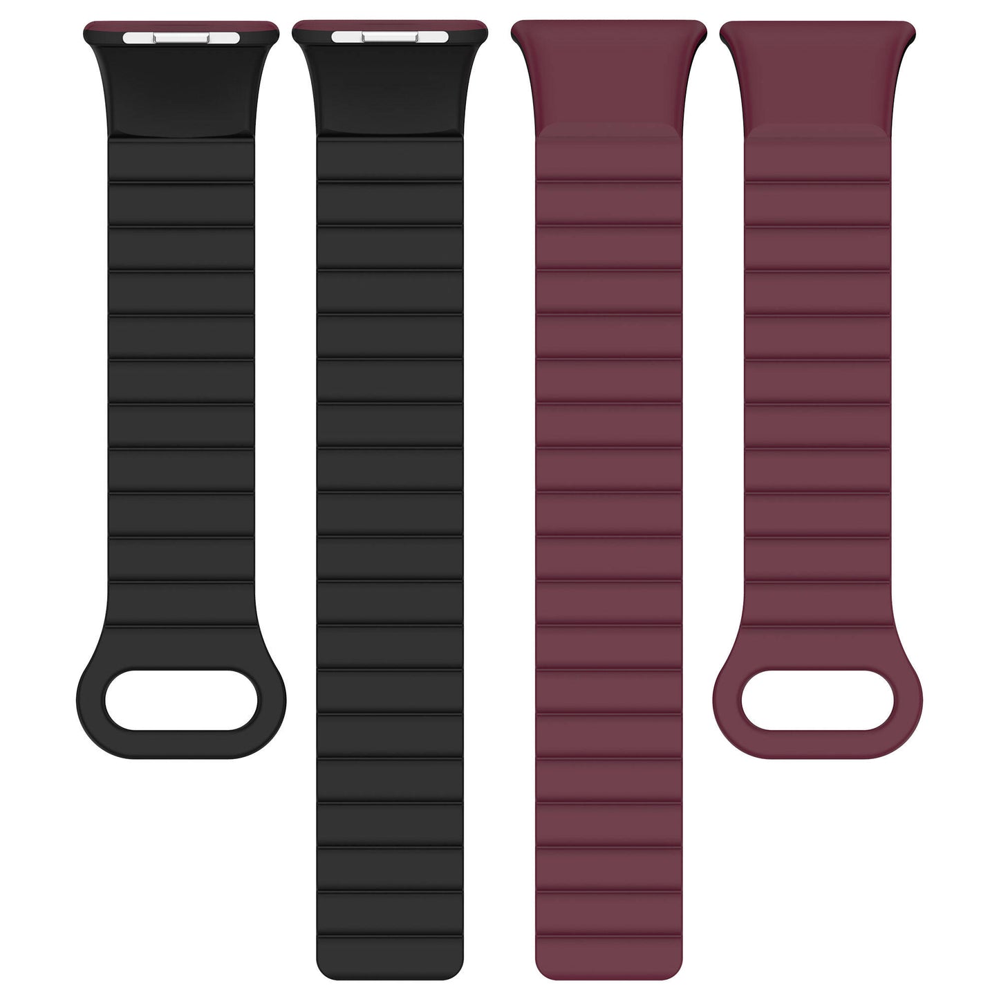 Xiaomi Mi Band 8 Pro Silikon Kordon Zore KRD-105 Strap Kayış Pembe-Turuncu