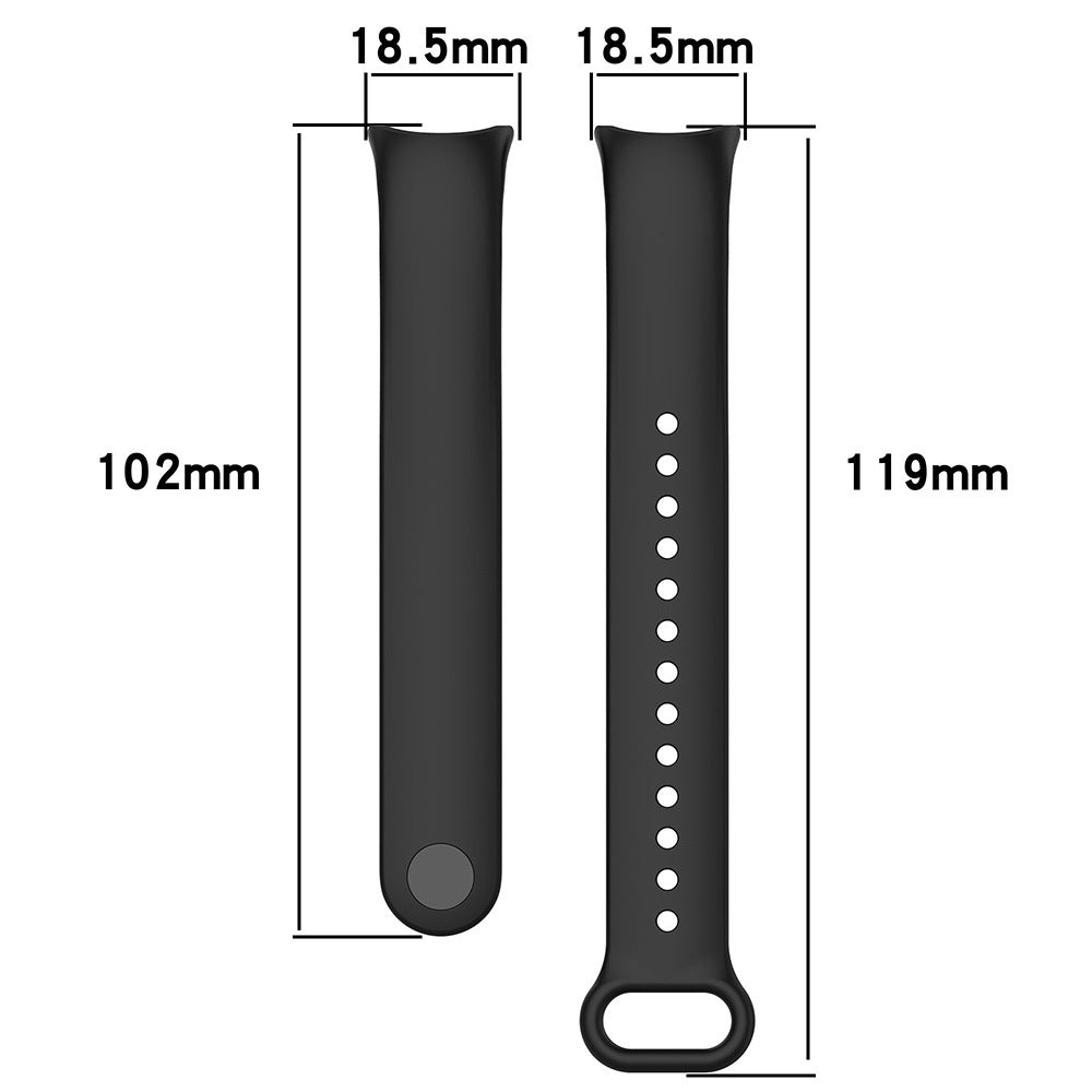 Xiaomi Mi Band 9 Serisi Klasik Kordon Silikon Strap Kayış Lila