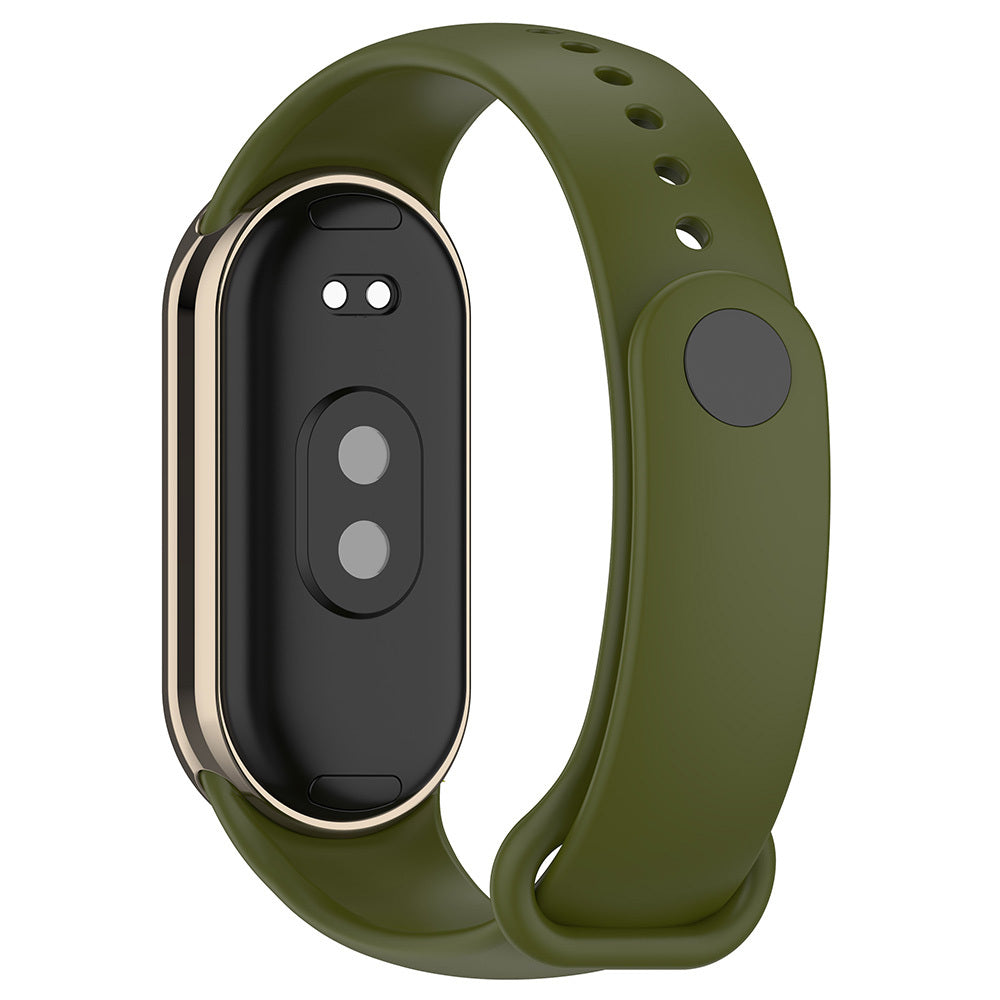 Xiaomi Mi Band 9 Serisi Klasik Kordon Silikon Strap Kayış Lila