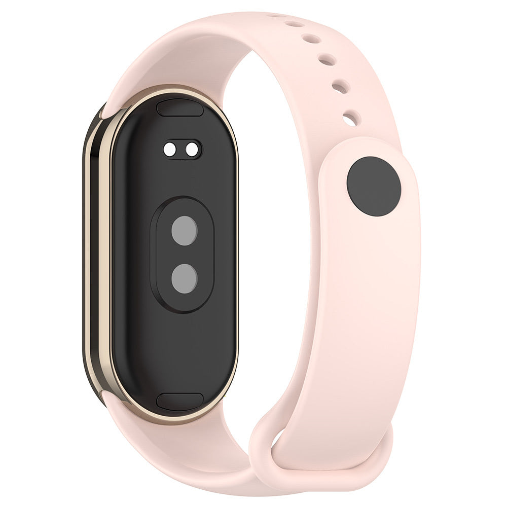 Xiaomi Mi Band 9 Serisi Klasik Kordon Silikon Strap Kayış Lila
